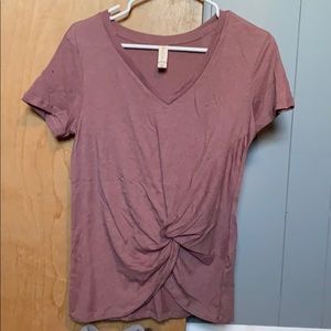 Brand new  Dusty pink twist t-shirt